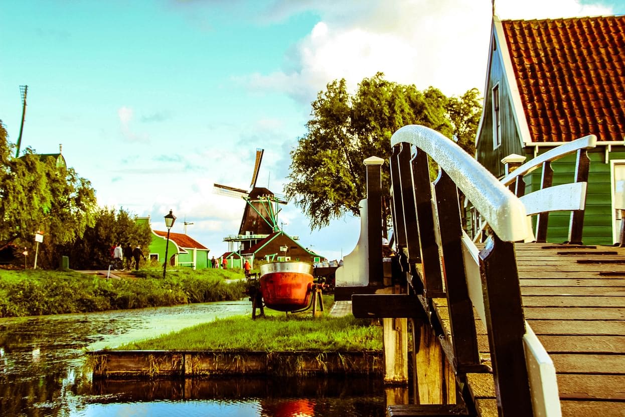 Zaanse Schans unas de las ciudades más tradicionales de Países Bajos
