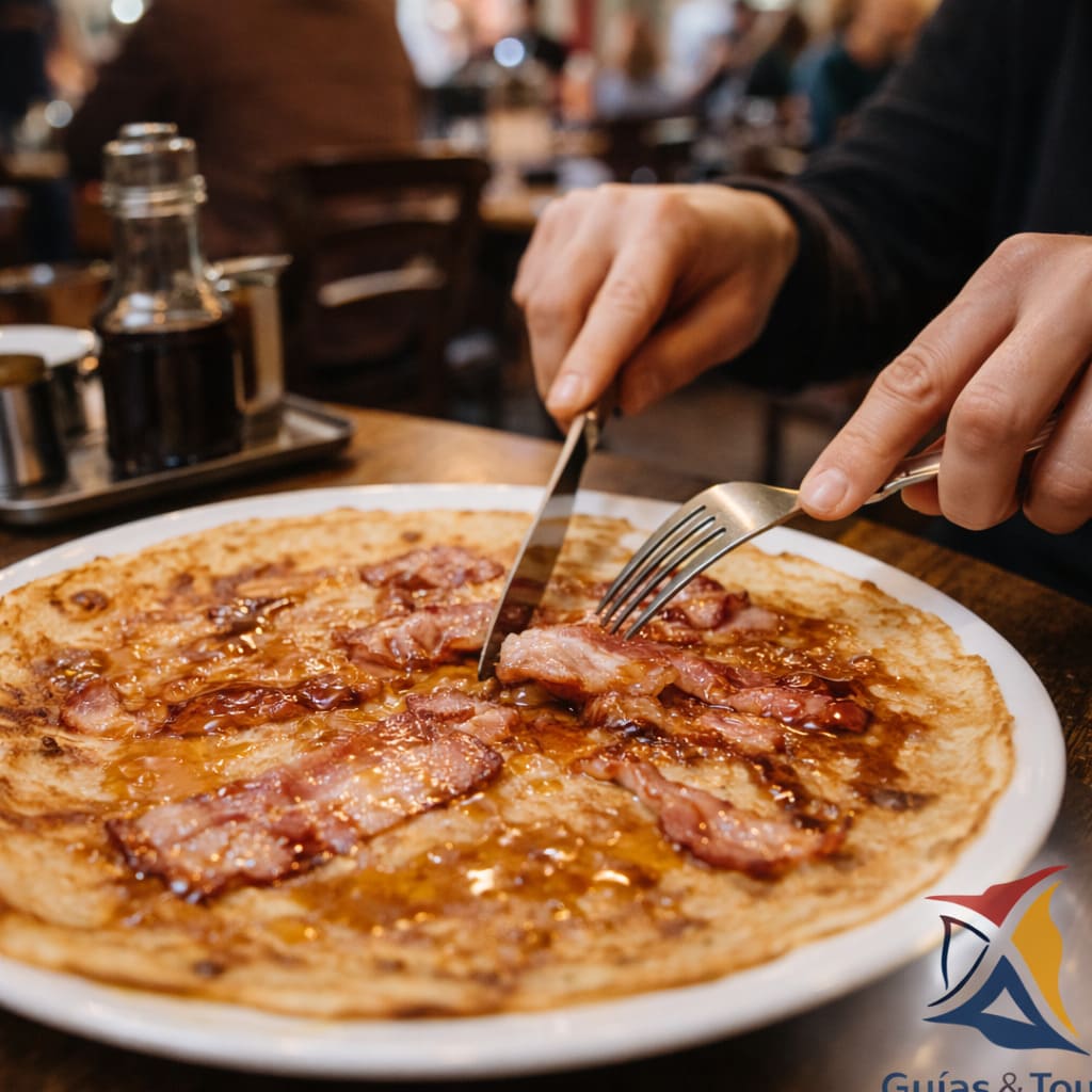 Pancakes típicos holandeses en Ámsterdam