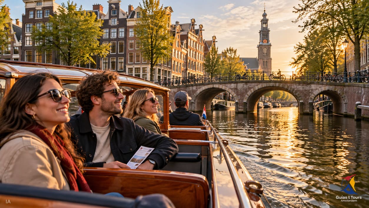 Paseo en barco en Ámsterdam