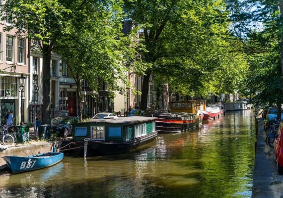 Casas flotantes en Ámsterdam